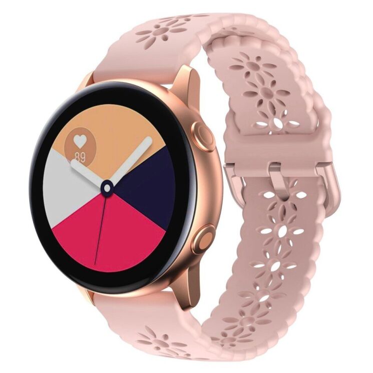 Ремінець Deexe Blossom Strap для Samsung Galaxy Watch 5 (40/44mm) / 5 Pro (45mm) - Pink: фото 1 з 5