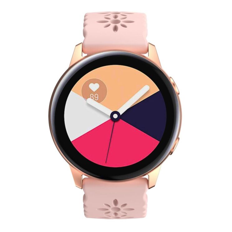 Ремінець Deexe Blossom Strap для Samsung Galaxy Watch 5 (40/44mm) / 5 Pro (45mm) - Pink: фото 3 з 5