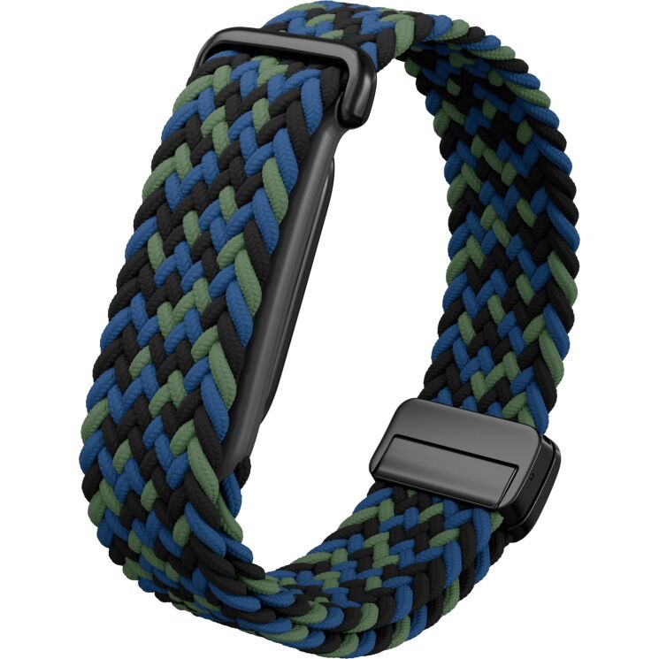 Ремешок Deexe Braided Loop для Google Fitbit Air - Blue Camouflage: фото 2 из 3