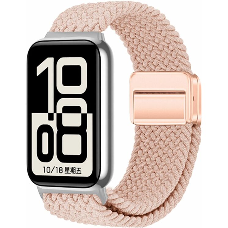 Ремінець Deexe Braided Loop для Honor Band 11 / 11 Pro - Pink: фото 2 з 6