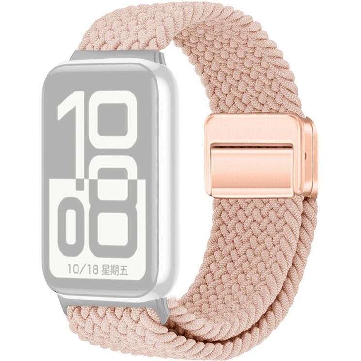 Ремінець Deexe Braided Loop для Honor Band 11 / 11 Pro - Pink: фото 1 з 6