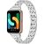 Ремінець Deexe Crystal Design для Samsung Galaxy Fit 3 - Silver: фото 1 з 6