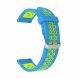 Ремешок Deexe Dual Color для Samsung Galaxy Watch 42mm / Watch 3 41mm - Sky Blue / Green (116903L). Фото 4 из 4