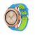 Ремешок Deexe Dual Color для Samsung Galaxy Watch 42mm / Watch 3 41mm - Sky Blue / Green: фото 1 из 4