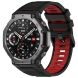 Ремінець Deexe Dual Color для Xiaomi Amazfit T-ReX 3 - Black / Red (382705BR). Фото 2 з 9