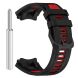 Ремінець Deexe Dual Color для Xiaomi Amazfit T-ReX 3 - Black / Red (382705BR). Фото 3 з 9