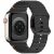 Ремешок Deexe Galaxy Strap для Apple Watch 46 / 45 / 44 / SE 44 / 42 (Series 1-3) / Ultra / Ultra 2 - Black: фото 1 из 7