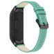 Ремінець Deexe Leather Strip для Xiaomi Mi Band 7 - Green (298716G). Фото 2 з 7