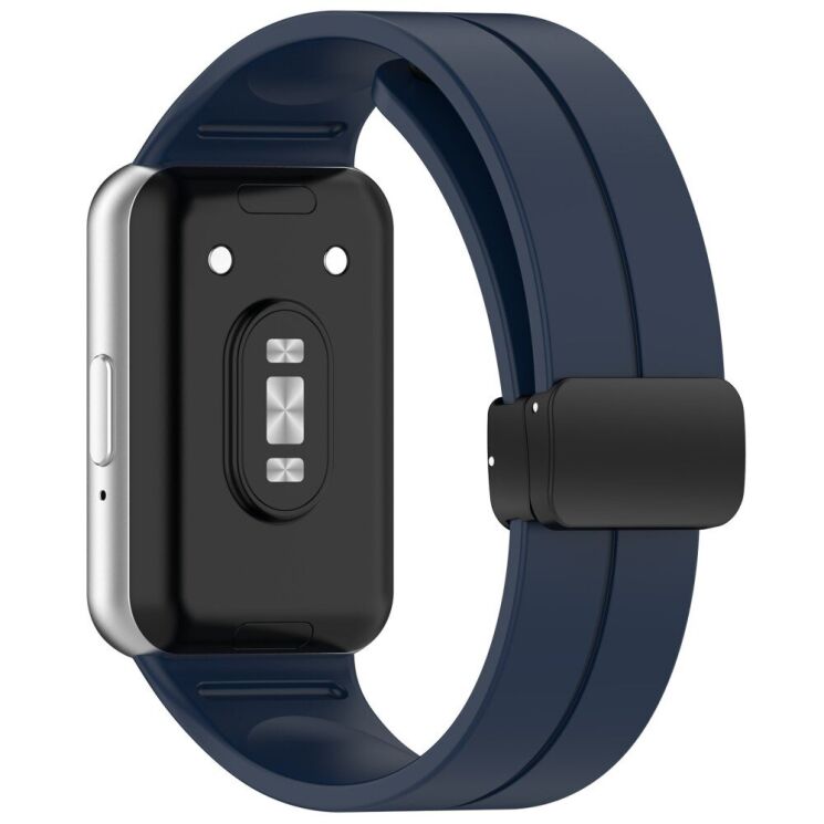 Ремешок Deexe Magnetic Braselet для Samsung Galaxy Fit 3 - Midnight Blue: фото 2 из 9