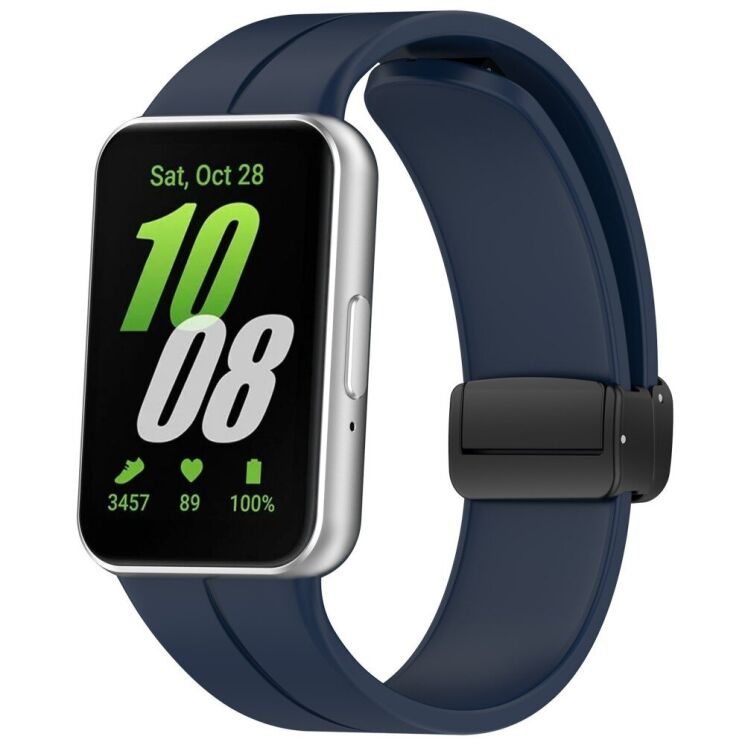 Ремешок Deexe Magnetic Braselet для Samsung Galaxy Fit 3 - Midnight Blue: фото 1 из 9