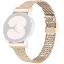 Ремешок Deexe Milanese Bracelet для Samsung Galaxy Watch 4 / 4 Classic / 5 / 5 Pro / 6 / 6 Classic / 7 / FE - Retro Gold: фото 1 из 7