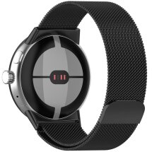 Ремешок Deexe Milanese Loop для Google Pixel Watch / Watch 2 / Watch 3 (41mm) - Black: фото 1 из 8