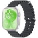 Ремешок Deexe Ocean Silicone для Huawei Watch Fit 3 - Black (357116B). Фото 1 из 3