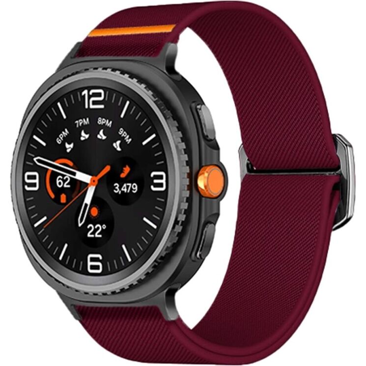 Ремінець Deexe Orbit Flex для Samsung Galaxy Watch 8 (40/44mm) / 8 Classic - Wine Red: фото 2 з 5