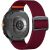 Ремінець Deexe Orbit Flex для Samsung Galaxy Watch 8 (40/44mm) / 8 Classic / Ultra (2025) - Wine Red: фото 1 з 5