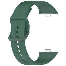 Ремешок Deexe Soft Line для Xiaomi Mi Smart Band 8 Pro / 9 Pro / Redmi Watch 4 / 5 - Dark Green: фото 1 из 2