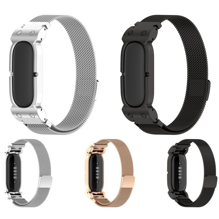 Ремінець Deexe Soft Silicone для Google Fitbit Air - Midnight Blue / White: фото 6 з 8