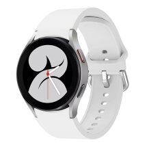 Ремінець Deexe Soft Silicone для Samsung Galaxy Watch 4 / 4 Classic / 5 / 5 Pro / 6 / 6 Classic / 7 / FE - White: фото 1 з 8