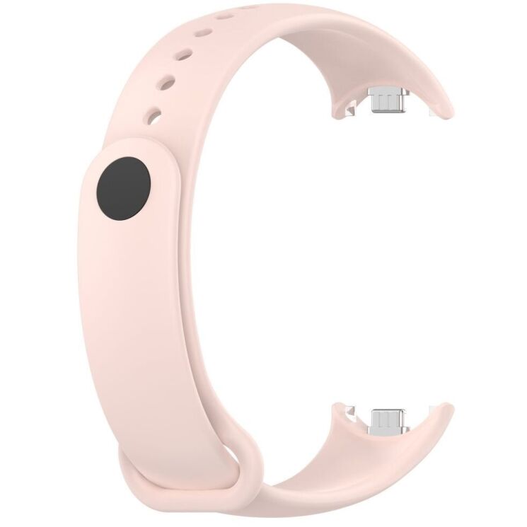 Ремешок Deexe Soft Silicone для Xiaomi Mi Smart Band 8 / 9 - Pink: фото 3 из 5