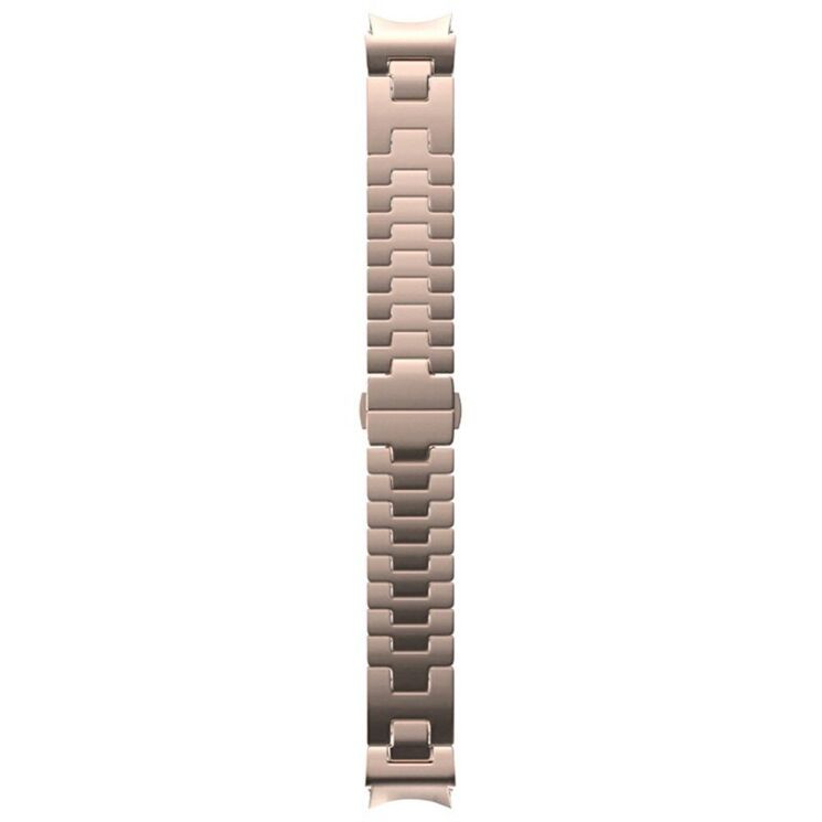 Ремешок Deexe Stainless Steel QuickFit для Samsung Galaxy Watch 4 / 5 / 6 / 7 / FE (40mm) - Rose Gold: фото 3 из 6