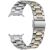Ремешок Deexe Stainless Steel Strap для Samsung Galaxy Watch 8 (40/44mm) / 8 Classic - Silver / Gold: фото 1 из 6