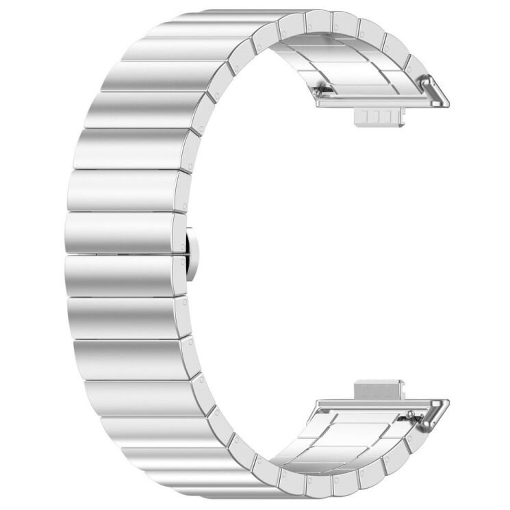 Ремінець Deexe Steel Strap для Huawei Watch Fit 3 - Silver: фото 2 з 7