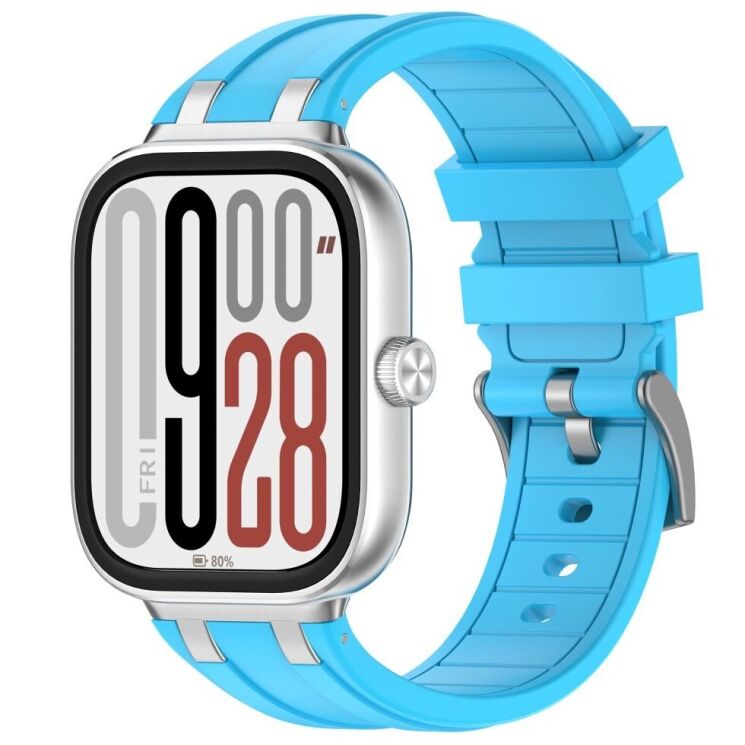 Ремешок Deexe Vortex для Xiaomi Redmi Watch 4 / Watch 5 / Mi Smart Band 8 Pro / Band 9 Pro - Sky Blue: фото 4 из 8