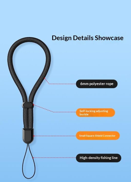 Ремінець для смартфону Reframe Guard Strap - Black (983031B) Ремінець для смартфону Reframe Guard Strap - Black: фото 7 з 9