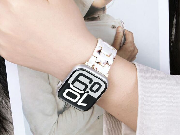 Ремінець Hoco WA36 для Apple Watch 42 (Series 10/11) / 41 / 40 / SE 40 / 38 - Tortoise Shell: фото 4 з 5