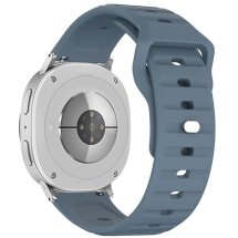 Ремешок KALEBOL Wave Pattern для Samsung Galaxy Watch 8 (40/44mm) / 8 Classic - Navy Blue: фото 1 из 5
