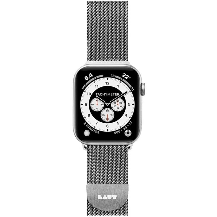 Ремінець Laut STEEL LOOP для Apple Watch 42 (Series 10) / 41 / 40 / SE 40 / 38 - Silver: фото 1 з 3