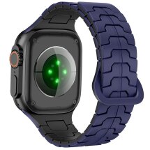 Ремінець Reframe Dragon Skin для Apple Watch 46 / 45 / 44 / SE 44 / 42 (Series 1-3) / Ultra / Ultra 2 - Blue / Black: фото 1 з 8