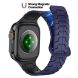 Ремінець Reframe Dragon Skin для Apple Watch 46 / 45 / 44 / SE 44 / 42 (Series 1-3) / Ultra / Ultra 2 - Blue / Black (371822BL). Фото 2 з 8