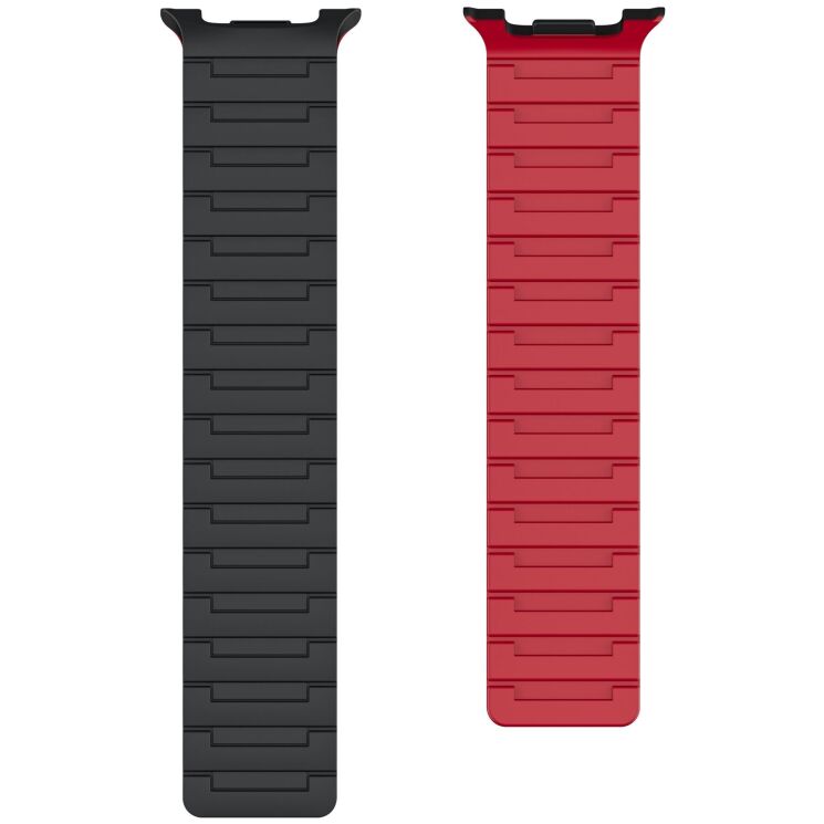 Ремешок Reframe Magnetic Band для Samsung Galaxy Watch 8 (40/44mm) / 8 Classic - Black / Red: фото 2 из 4