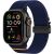Ремешок Tech-Protect Nylon Clasp для Apple Watch 46 / 45 / 44 / SE 44 / 42 (Series 1-3) / Ultra / Ultra 2 - Navy Blue: фото 1 из 6