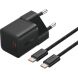 Сетевое зарядное устройство Baseus GaN5 1C 20W + кабель Type-C to Type-C (P10110900113-00) - Black (346173B). Фото 1 из 17