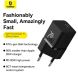 Сетевое зарядное устройство Baseus GaN5 1C 20W + кабель Type-C to Type-C (P10110900113-00) - Black (346173B). Фото 16 из 17