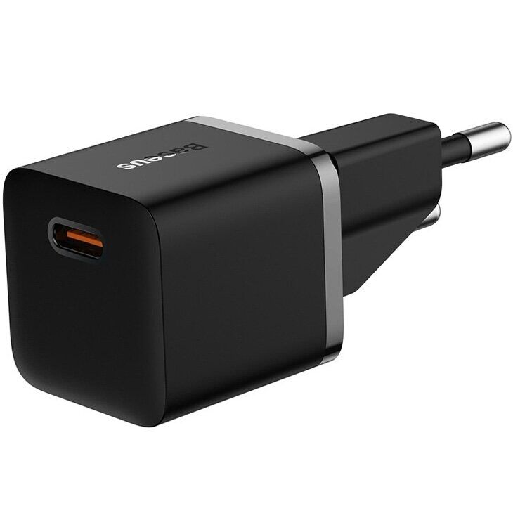 Сетевое зарядное устройство Baseus GaN5 1C 20W + кабель Type-C to Type-C (P10110900113-00) - Black: фото 5 из 17