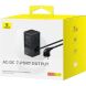 Сетевое зарядное устройство Baseus PowerCombo Tower 3AC+2U+2C (35W) E00023606113-00 - Black (346195B). Фото 5 из 23