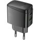 Мережевий зарядний пристрій Hoco CS61A PD30W + QC3.0 (USB + Type-C) - Black (960228B). Фото 2 з 8