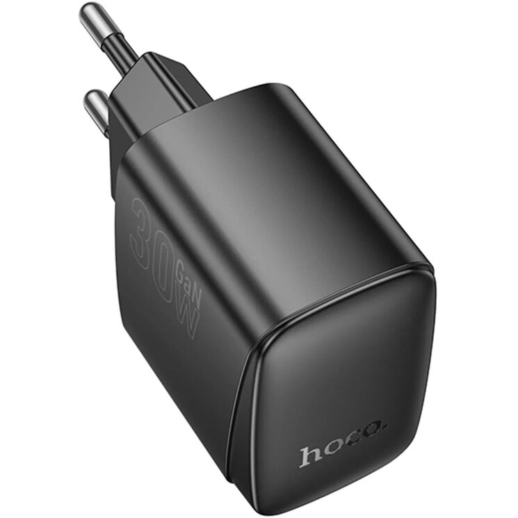 Мережевий зарядний пристрій Hoco CS61A PD30W + QC3.0 (USB + Type-C) - Black: фото 3 з 8