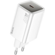 Мережевий зарядний пристрій Hoco N48 PD65W (Type-C) - White: фото 1 з 6