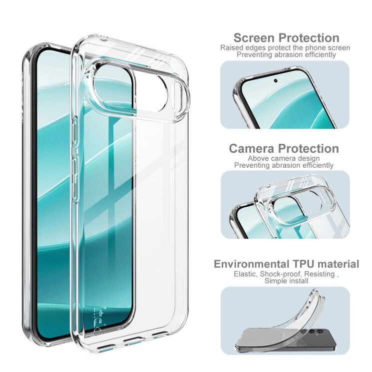 Силіконовий чохол IMAK UX-10 Series для Google Pixel 10 Pro XL - Transparent: фото 5 з 7