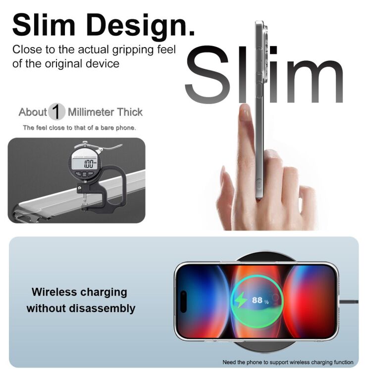 Силиконовый чехол IMAK UX-5 Series для Apple iPhone 17 Pro Max - Transparent: фото 6 из 7