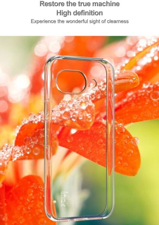 Силиконовый чехол IMAK UX-5 Series для Google Pixel 9a - Transparent: фото 6 из 10
