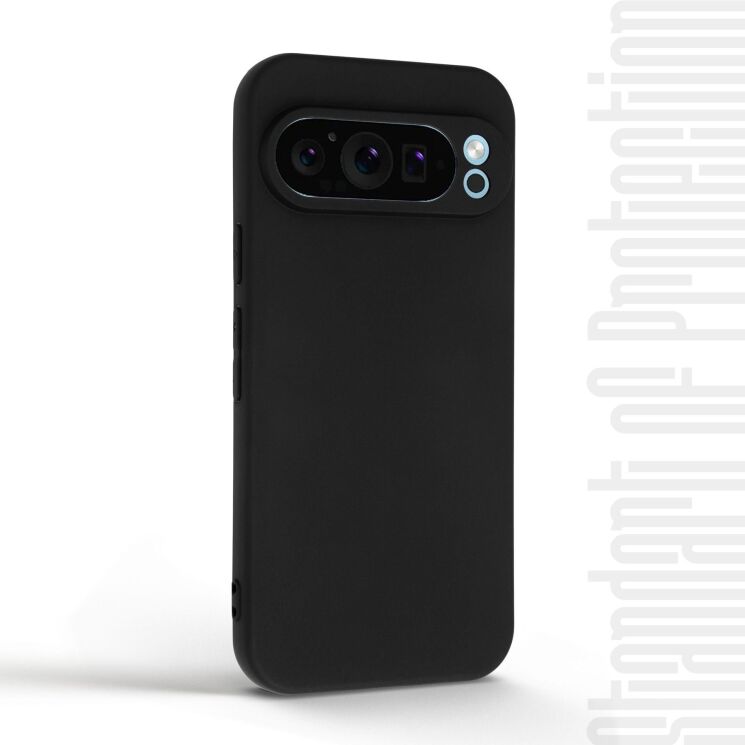 Силиконовый (TPU) чехол ArmorStandart Matte Slim Fit для Google Pixel 9 Pro - Black: фото 3 из 5