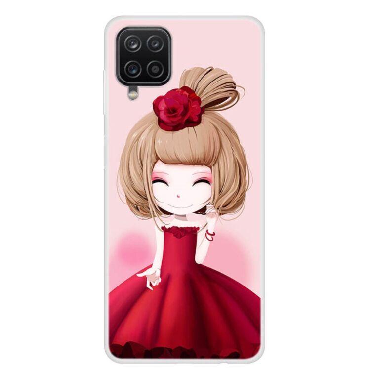 Силиконовый (TPU) чехол Deexe Life Style для Samsung Galaxy A12 (A125) / A12 Nacho (A127) / M12 (M127) - Girl: фото 1 из 4