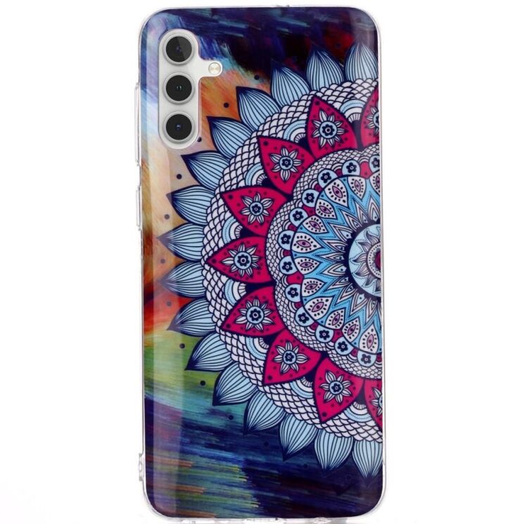 Силиконовый (TPU) чехол Deexe LumiCase для Samsung Galaxy A13 5G (A136) / A04s (A047) - Mandala Flower: фото 1 из 5