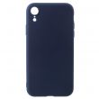 Силиконовый (TPU) чехол Deexe Matte Case для Apple iPhone XR - Dark Blue (209106DB)