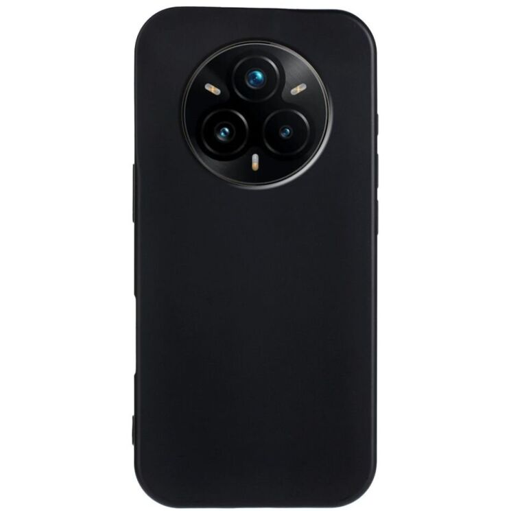Силиконовый (TPU) чехол Deexe Matte Case для Realme 14 Pro Plus - Black: фото 4 из 7